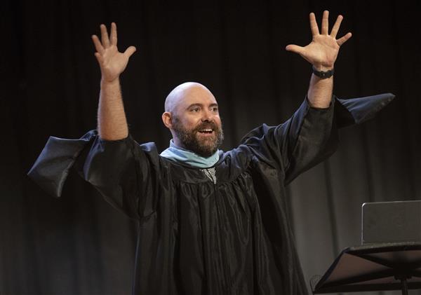 Steven Forney signs to the ASD graduating class. 